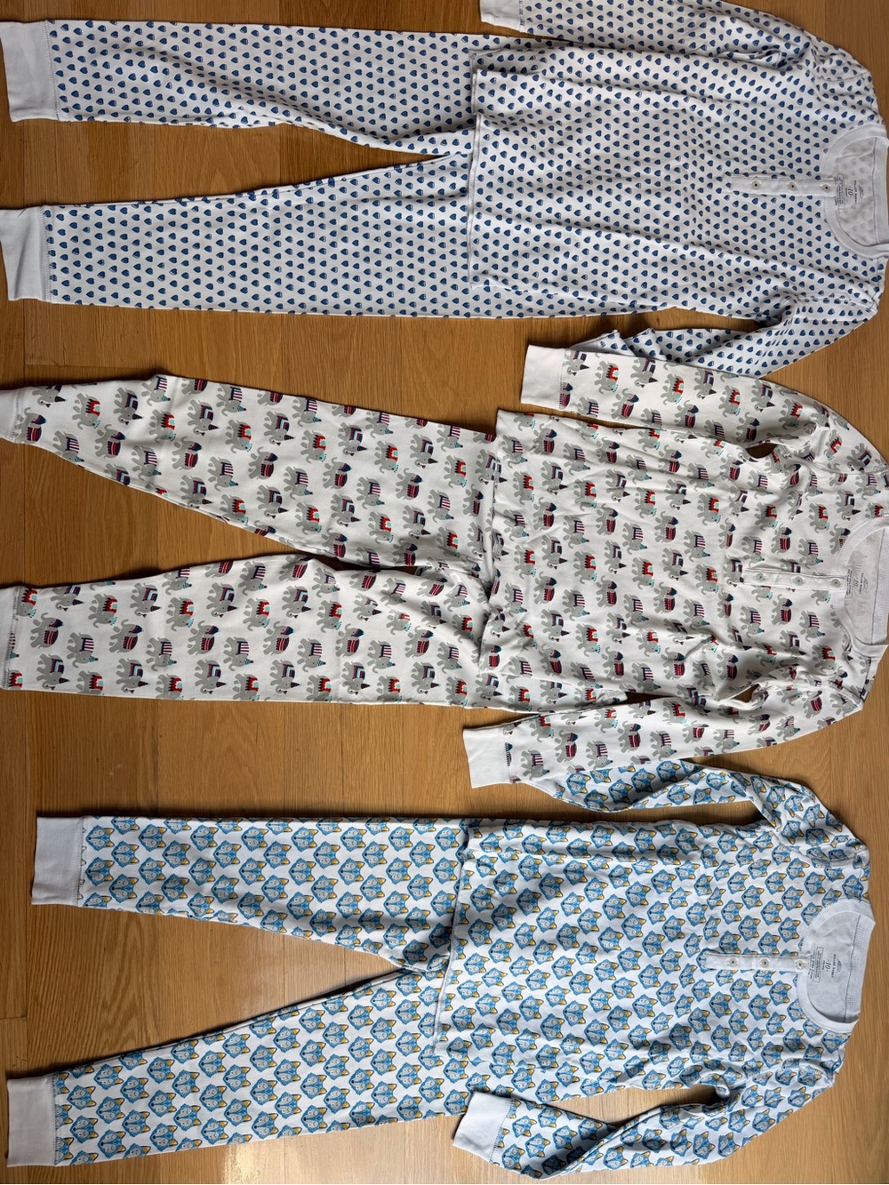 Three Roller Rabbit Pima cotton pajamas for 100$